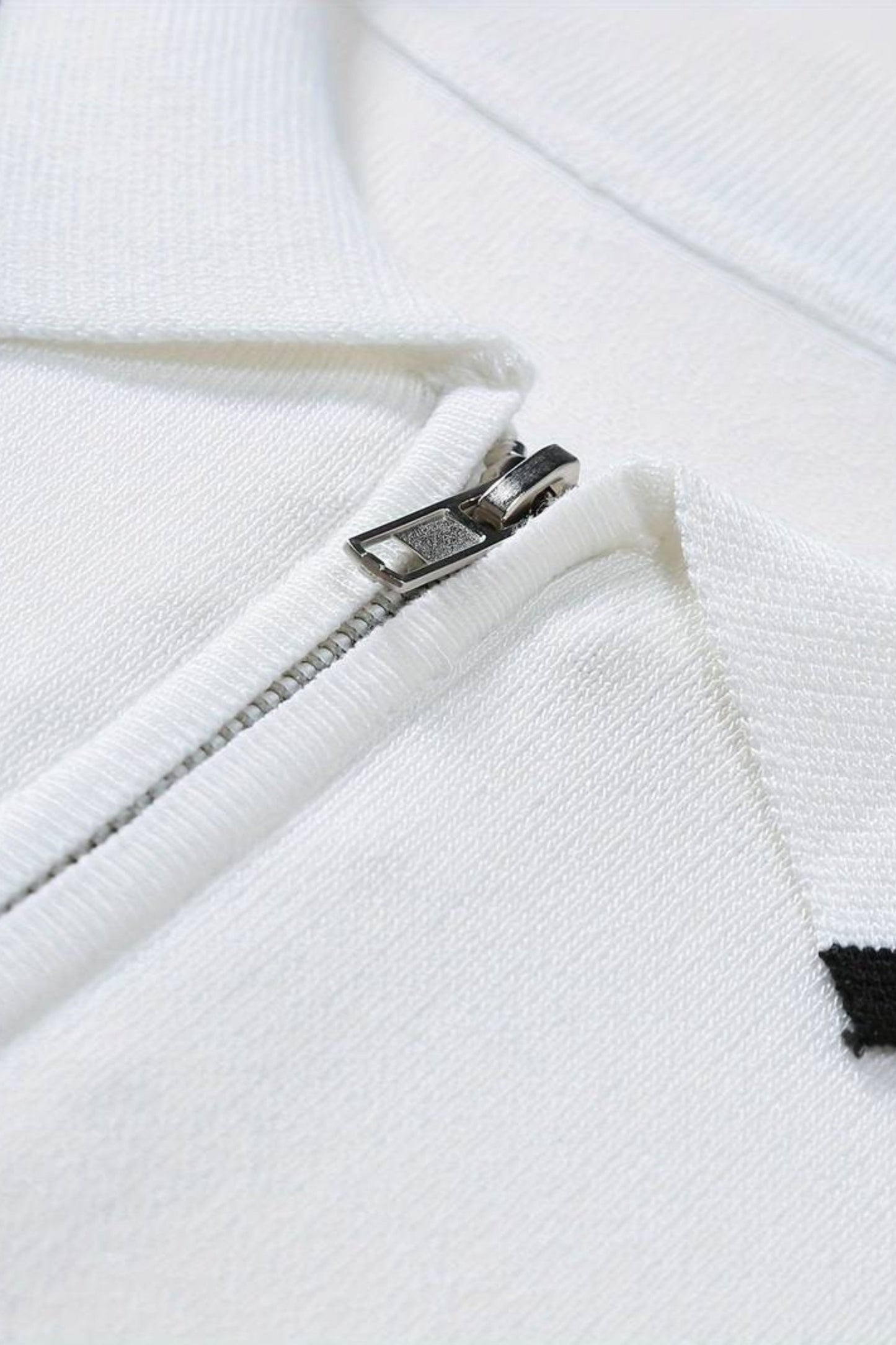 Knitted Quarter Zip Golf Polo