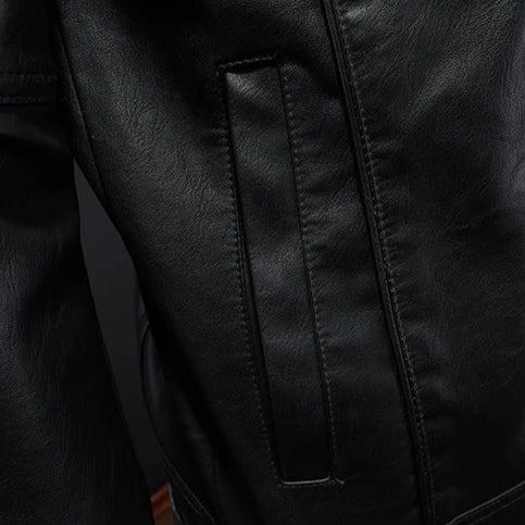 Classic Men’s Faux Leather Jacket