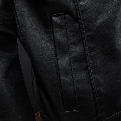Classic Men’s Faux Leather Jacket