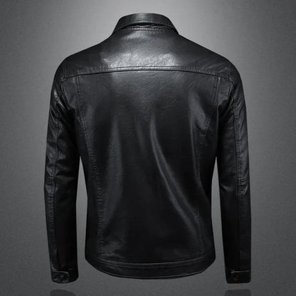 Classic Men’s Faux Leather Jacket
